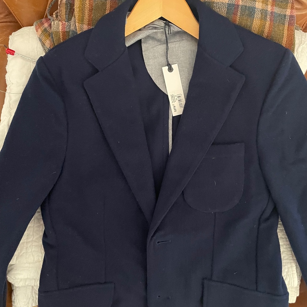 Taylor Stitch Boiled Wool Navy Blazer